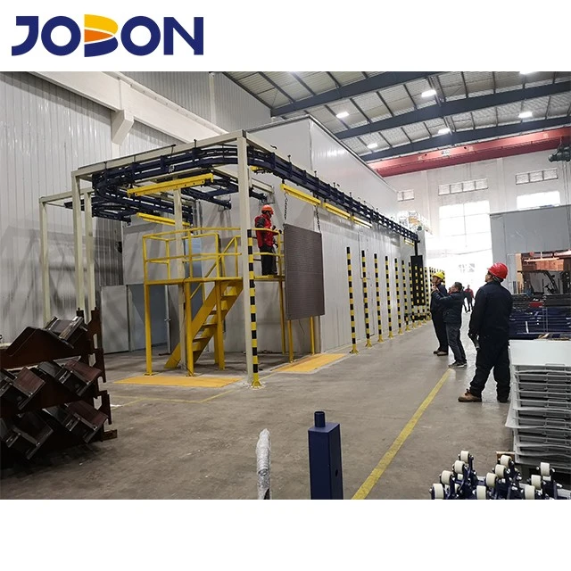 power free powder coating line plant
