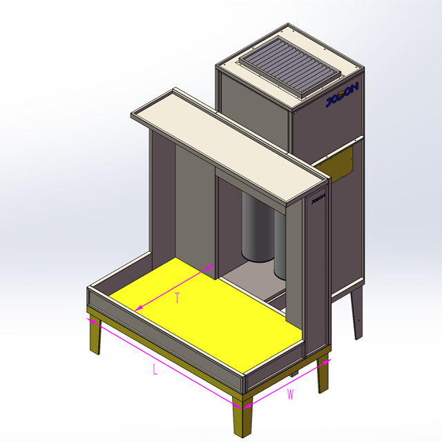 Low Noise Open-type Powder Coat Spray Booth