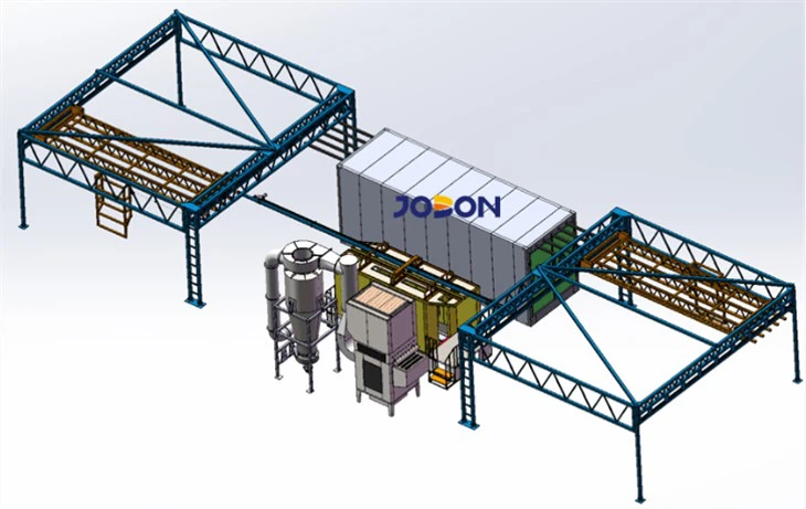 Conveyor Moving Powder Coating Production Line