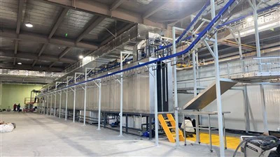 Full Automatic Powder Coating Line For Metal Products Surface Treatment